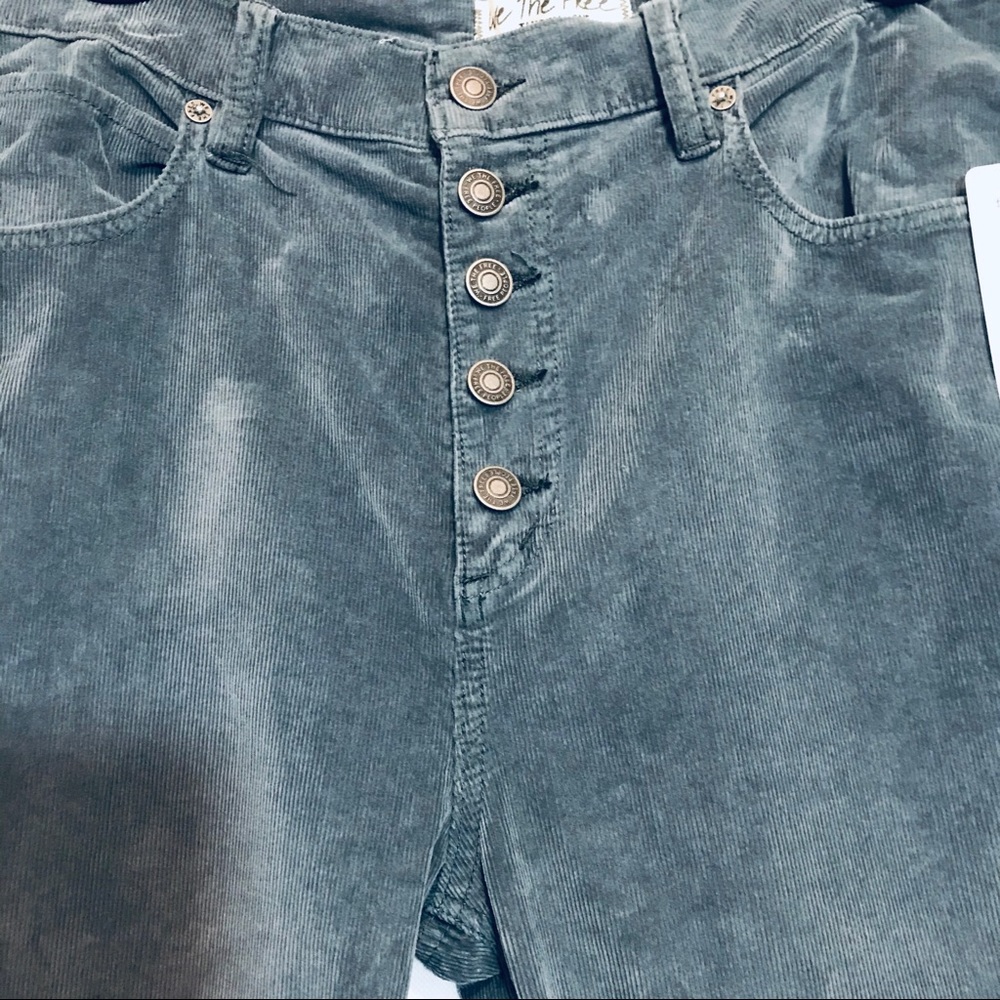 Free People Sun Chaser Cord Skinny Grey - Picture 12 of 15